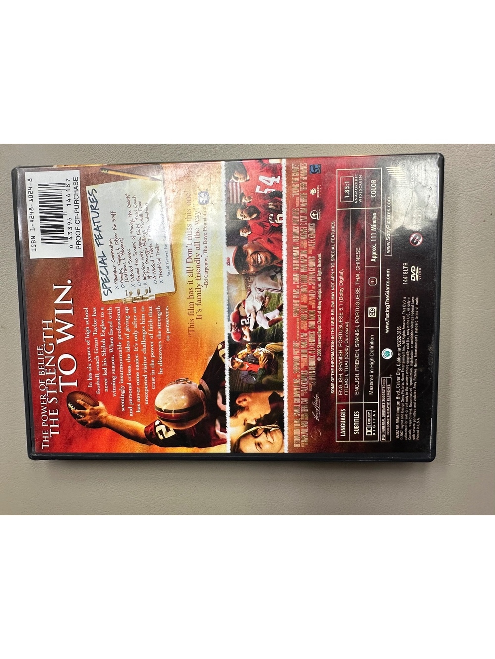 Fireproof DVD - Picture 4 of 4